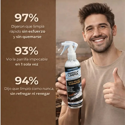 Parrilla Limpia® – No Te Quemes Más (Limpia Sola en 10 Minutos)
