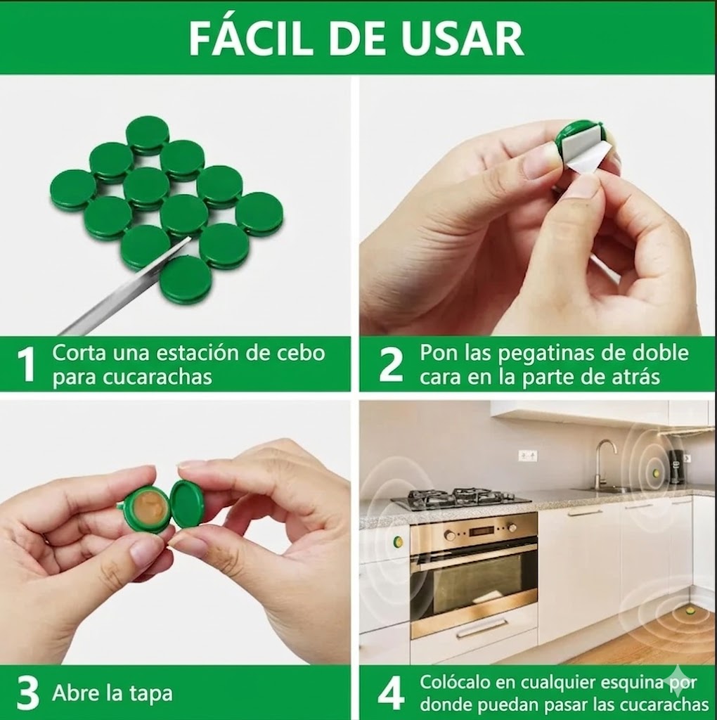 Exterminalas Hoy Mismo - Repelente de cucarachas 12/u