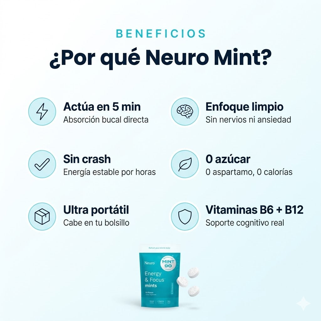Neuro Mint | Energia + Enfoque Sin los nervios del Cafe
