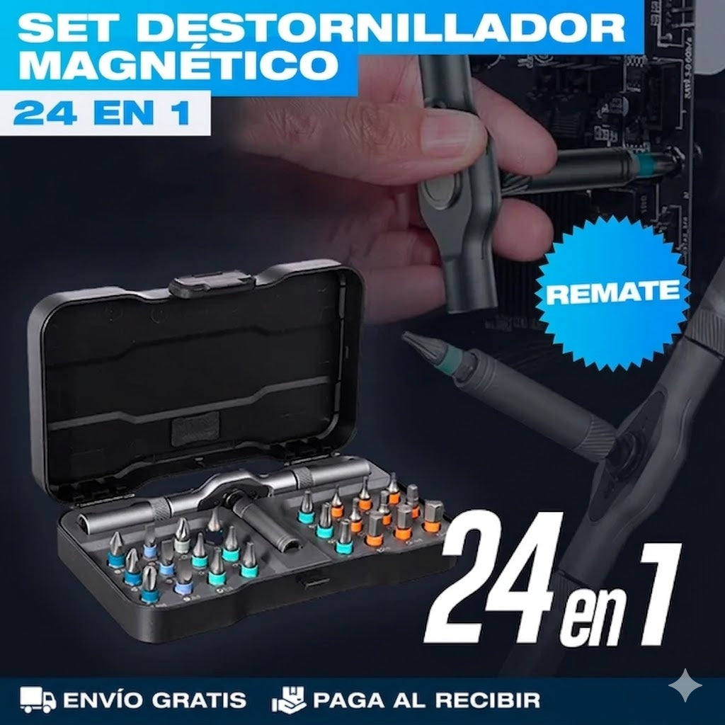 FixPro 24 – Set Destornillador Magnético