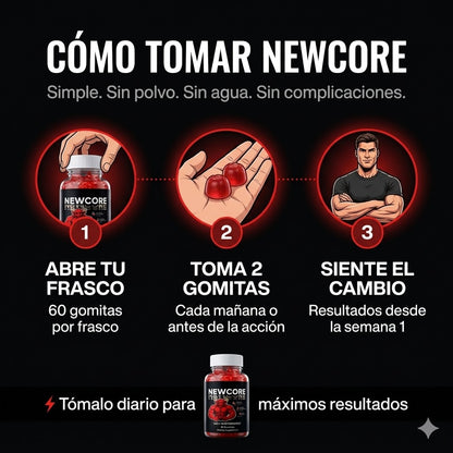 NEWCORE - Rendimiento Masculino 60 gomas